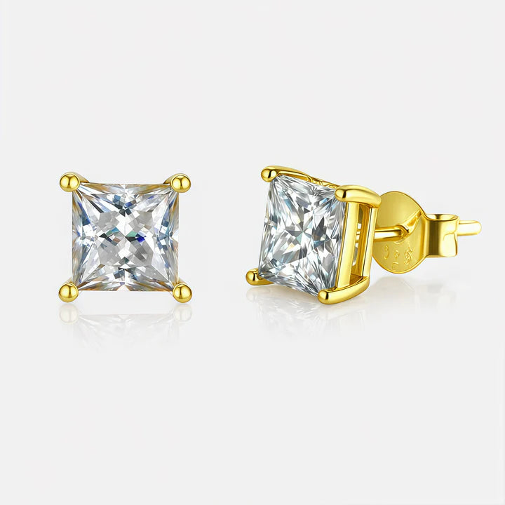 Princess-Cut Studs