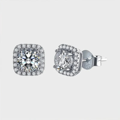 Cushion Halo Studs