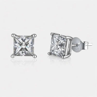 Princess-Cut Studs