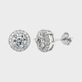 Round Halo Studs