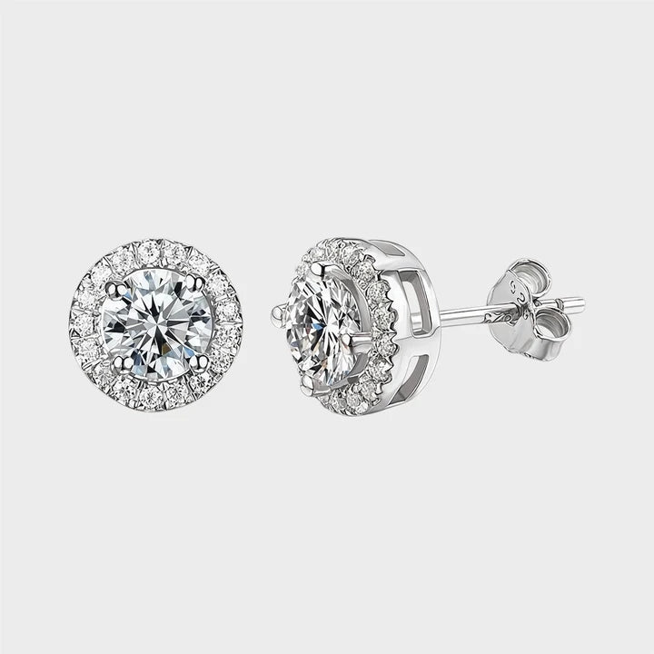Round Halo Studs