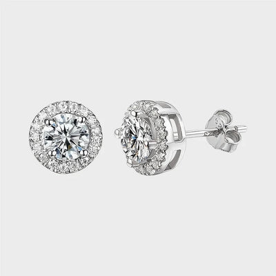Round Halo Studs