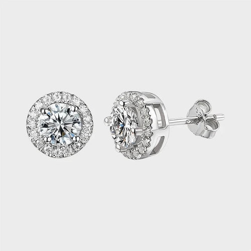Round Halo Studs